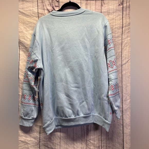 Stitch Disney Light up Christmas Crewneck Sweater XL NWT - Picture 5 of 6